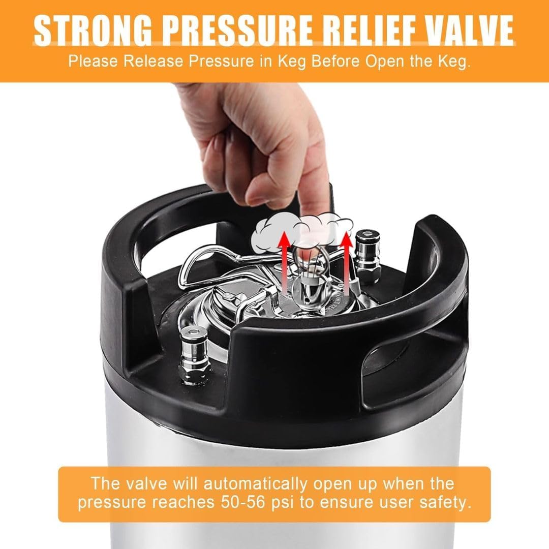 Stainless Steel Keg Lid, New Replacement High Presure Lid with New O-Ring for PPF and Tint Tank, 3TON High Pressure PPF Tank Lid Cover